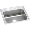 Elkay Kitchen Sink, Top Mount, Stainless steel Finish LR22193